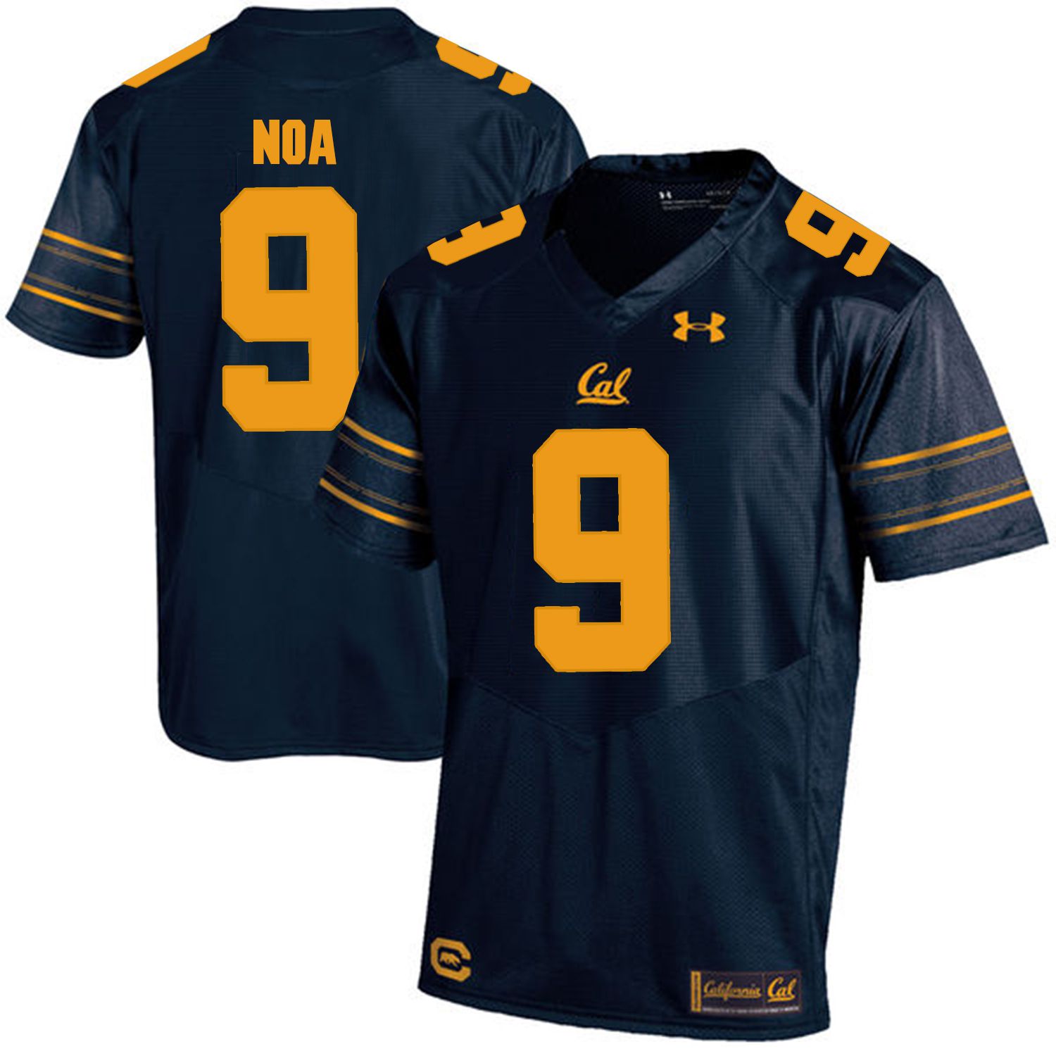 Men California Golden Bears #9 Kanawai Noa Dark blue Customized NCAA Jerseys1